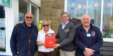Garstang Rotary Hands Over 12th Community Defibrillator in Great Eccleston