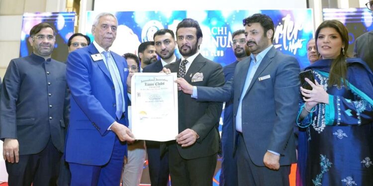 1st Karachi Platinum Lions Club Holds Grand Charter Presentation & Members Induction Ceremony
