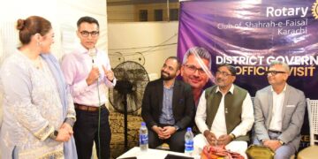 Rotary District Visit Highlights Fellowship Dinner and Charity Initiative in Karachi
