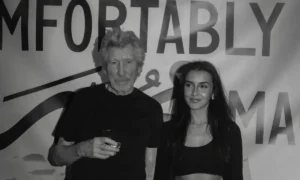Roger Waters and Mona Miari performing a reimagined version of Comfortably Numb
