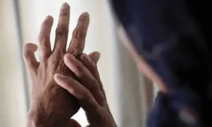 Dr Mahnoor Nasar undergoing treatment at a hospital in Karachi