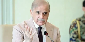 Prime Minister Shehbaz Sharif speaking about Afghan refugees and regional stability