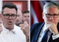 Andy Burnham celebrating Makerfield by-election win as Keir Starmer faces Labour leadership pressure