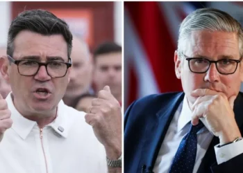 Andy Burnham celebrating Makerfield by-election win as Keir Starmer faces Labour leadership pressure
