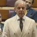 Prime Minister Shehbaz Sharif speaks in the National Assembly about mediation efforts during the Burgenstock summit.