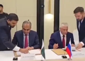 Mohsin Naqvi and Vladimir Kolokoltsev sign cooperation agreements in Bishkek.
Photo FIle