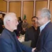 Interior Minister Mohsin Naqvi meeting Iranian Interior Minister Eskandar Momeni in Islamabad.