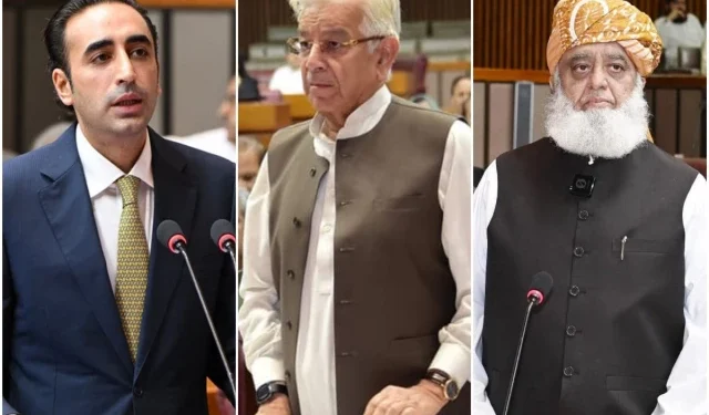 Bilawal Bhutto Zardari speaking in the National Assembly over remarks on Azad Jammu and Kashmir.