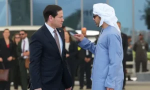US Secretary of State Marco Rubio during diplomatic meetings in the Gulf region.