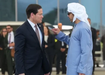 US Secretary of State Marco Rubio during diplomatic meetings in the Gulf region.