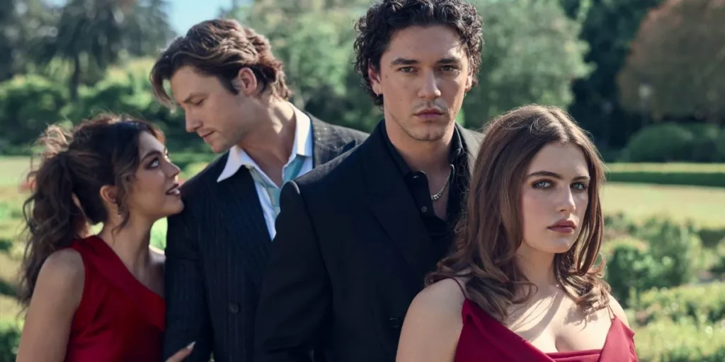 Cast members from Off Campus as the series prepares to introduce its new lead romance in season two.