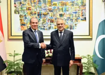 Pakistani Foreign Minister Ishaq Dar preparing to attend R-4 foreign ministers meeting with Egypt, Saudi Arabia, and Türkiye in Cairo.