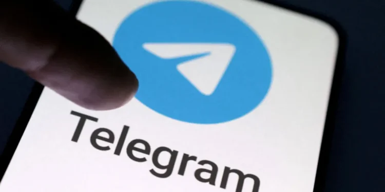 Telegram logo with Indian court and student protest over NEET exam leak