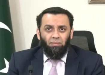 Attaullah Tarar speaking during federal budget media briefing in Pakistan