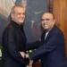 Pakistan President Asif Ali Zardari meeting Iranian President Masoud Pezeshkian in Islamabad during official visit.