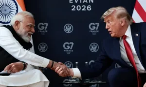 Street sign of Donald Trump Avenue in Hyderabad amid political controversy in India.