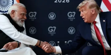 Street sign of Donald Trump Avenue in Hyderabad amid political controversy in India.