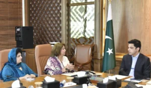 CDA and IWCCI representatives meeting to promote women-led businesses in Islamabad.