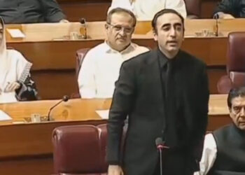 PPP Chairman Bilawal Bhutto Zardari speaking in the National Assembly and calling on Prime Minister Shehbaz Sharif to control cabinet ministers.