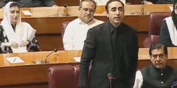 PPP Chairman Bilawal Bhutto Zardari speaking in the National Assembly and calling on Prime Minister Shehbaz Sharif to control cabinet ministers.