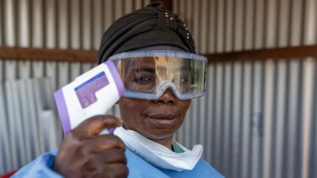 Public health response measures in DR Congo amid expanding Ebola restrictions.
