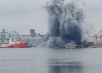 Ukraine Drone Strikes Sink Five Ships in Sea of Azov Area