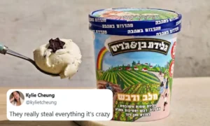 Ben & Jerry’s Israel Milk and Honey ice cream promoted online amid public backlash.
