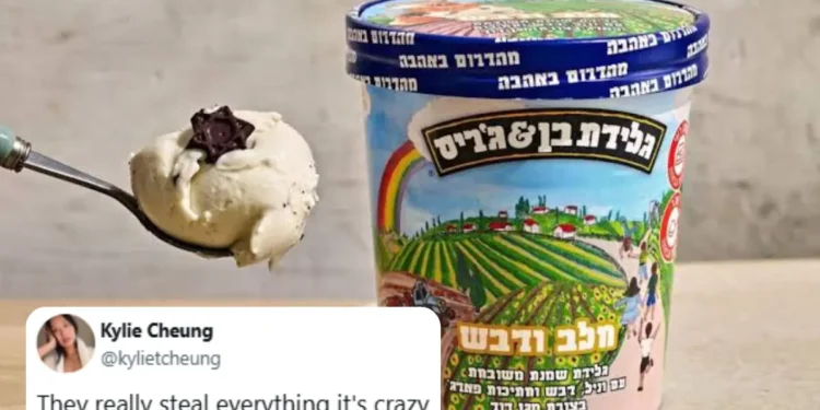 Ben & Jerry’s Israel Milk and Honey ice cream promoted online amid public backlash.