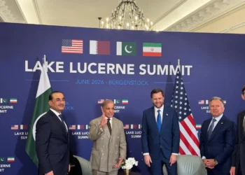 Delegations from the United States and Iran attending diplomatic talks in Switzerland.
