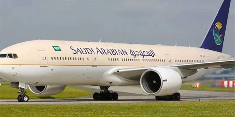 Aircraft on airport runway representing expanded air transport cooperation between Saudi Arabia and Pakistan.