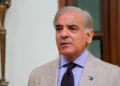 Pakistani Prime Minister Shehbaz Sharif speaking with Iranian President Masoud Pezeshkian during Islamabad MoU diplomatic talks