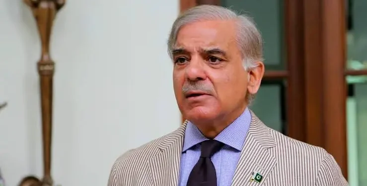 Pakistani Prime Minister Shehbaz Sharif speaking with Iranian President Masoud Pezeshkian during Islamabad MoU diplomatic talks