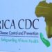 Africa CDC headquarters with officials reviewing pandemic funding and accreditation documents in Addis Ababa.