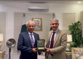 Sindh Governor Syed Muhammad Nehal Hashmi meeting Canadian High Commissioner Tariq Ali Khan in Islamabad discussing Canada ties and cooperation