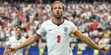 England vs Croatia World Cup match in Texas featuring Petar Musa goal and England victory celebration.