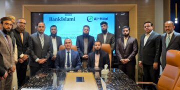 BankIslami and Al-Hilal Shariah Advisors signing technical services agreement in Karachi