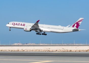 Qatar Airways executives introducing a new leadership structure.