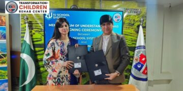 Education partnership MoU signing ceremony with Sidra Qamar and Transformation International Society team