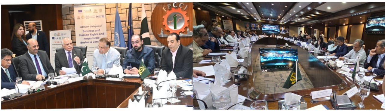 Government, business and labour representatives during the responsible business event.