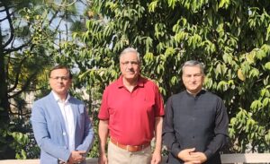 General Zubair Mahmood Hayat during a meeting discussion on leadership and public service.