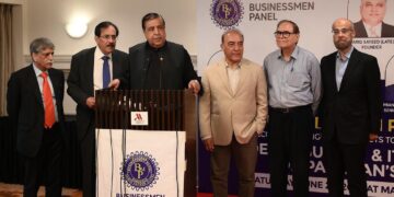 Businessmen Panel meeting in Karachi discussing Federal Budget 2026–27 and industrial policy concerns.