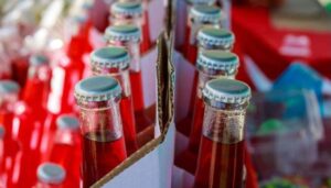 Punjab Food Authority officials inspect beverage production facility in Rawat over food safety violations.