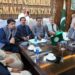 Participants at NETP seminar in Quetta discussing agriculture and livestock export opportunities.