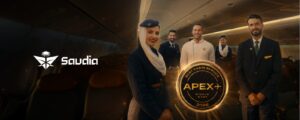 Saudia airline cabin crew and aircraft recognised with APEX cabin service award