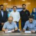 Representatives of OPPO Pakistan and Ufone PTCL Group sign strategic agreement to expand 5G connectivity in Pakistan.