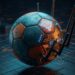 Cybersecurity alert showing fraudulent World Cup websites targeting football fans online.