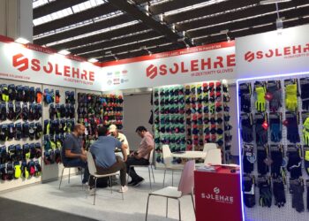 Visitors explore bicycle and e-mobility displays at Eurobike 2026 featuring Pakistani exhibitors in Frankfurt, Germany.