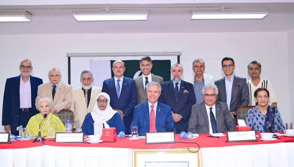 Participants gathered during the ESUP Annual General Meeting at Beach Luxury Hotel Karachi.