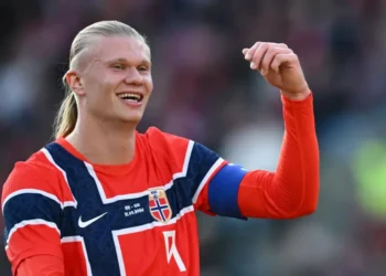 Erling Haaland celebrates Norway's return to the World Cup.
Photo File