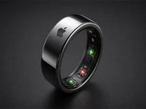 Illustration representing a possible Apple smart ring wearable device